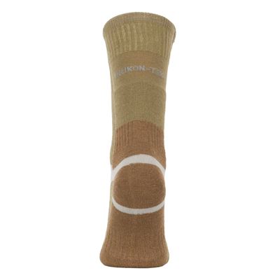 Skarpety MERINO ZIELONE/BRĄZOWE