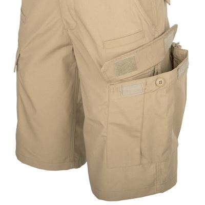 Szorty CPU bawełniane rip-stop KHAKI