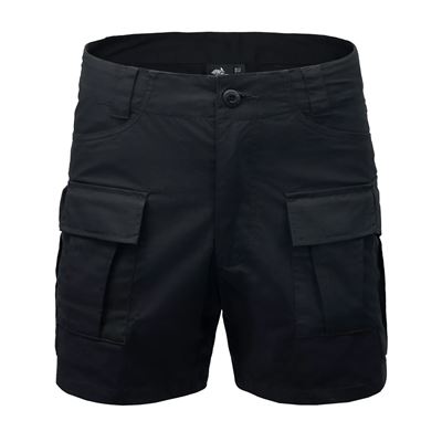 Szorty CARGO rip-stop stretch CZARNE