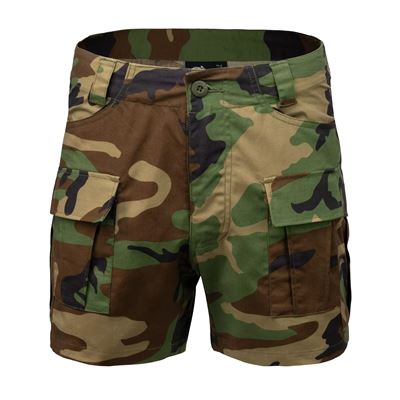 Szorty CARGO rip-stop stretch US WOODLAND