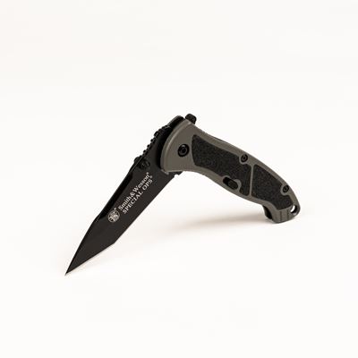 Nóż S&W SPECIAL OPS wyrzucany tanto z prostym ostrzem ZIELONY