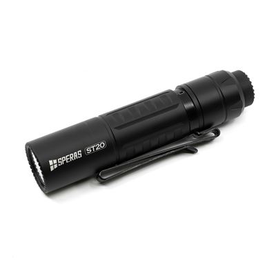 Latarka ST20A compact, 1300 lumenów, 175 metrów, IP68 BLACK