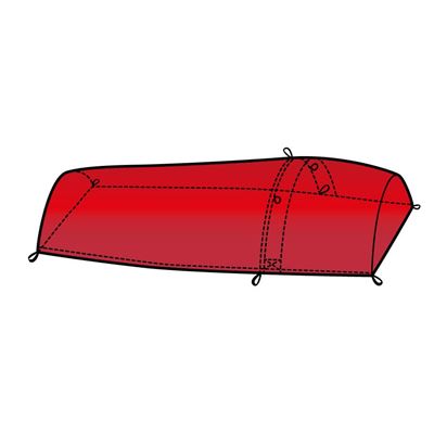 Torba ratunkowa dla dwóch osób SURVIVAL BAG DOUBLE RED
