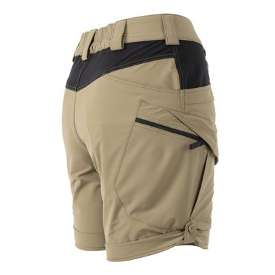Damskie krótkie spodenki OTS® VersaStretch® Lite 8.5" Khaki/Black