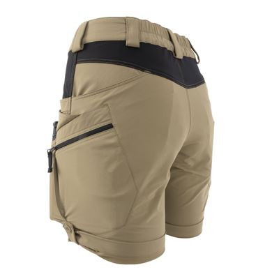 Damskie krótkie spodenki OTS® VersaStretch® Lite 8.5" Khaki/Black