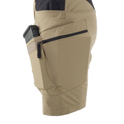 Damskie krótkie spodenki OTS® VersaStretch® Lite 8.5" Khaki/Black