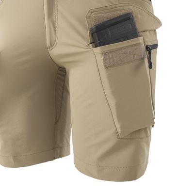 Damskie krótkie spodenki OTS® VersaStretch® Lite 8.5" Khaki/Black