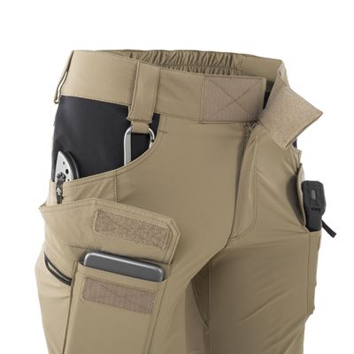 Damskie krótkie spodenki OTS® VersaStretch® Lite 8.5" Khaki/Black