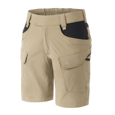 Damskie krótkie spodenki OTS® VersaStretch® Lite 8.5" Khaki/Black