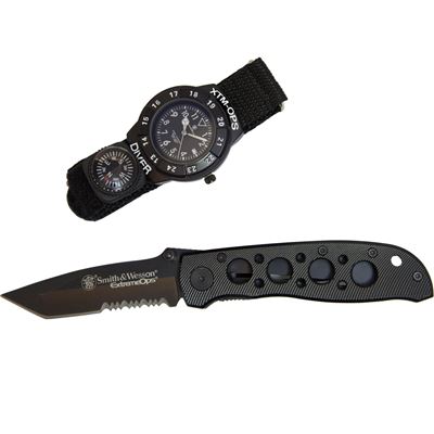 Zestaw upominkowy EXTREME OPS COMBO nóż do zamykania + zegarek