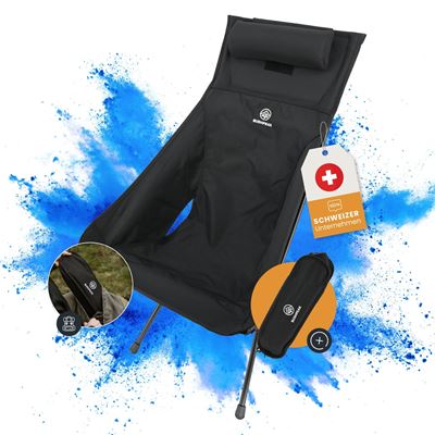 Židle Wildscape vysoká lehká skládací ČERNÁ