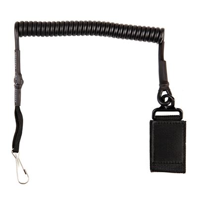 Kabel (telefoniczny) bezpieczeństwa SWAT do broni CZARNY