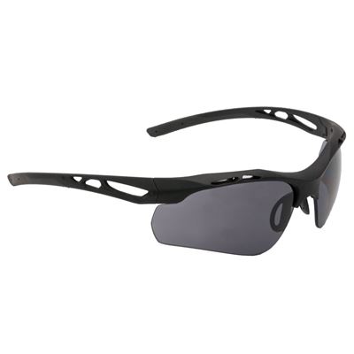 Gogle taktyczne ATTACK ramka BLACK / zestaw 3 soczewek