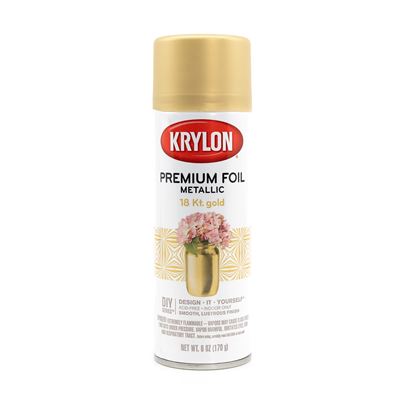 Metaliczna farba w sprayu KRYLON Premium Foil GOLD-GOLD 18KT