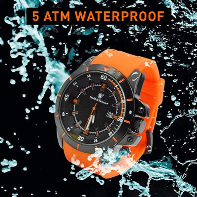 Zegarek TROOPER z gumowym paskiem ORANGE