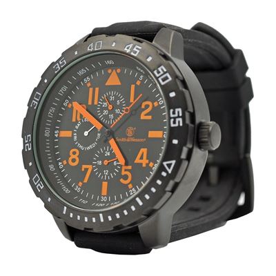 Zegarek CALIBRATOR z gumowym paskiem ORANGE