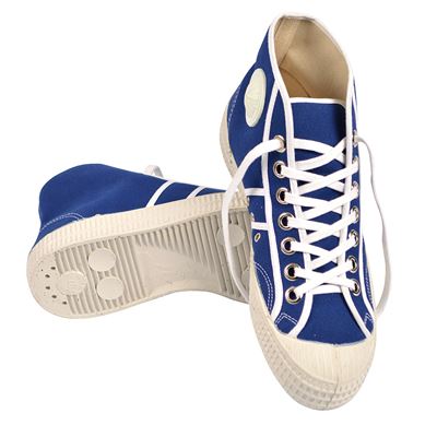 Sneakersy do kostki "TRAMPKA" NIEBIESKIE
