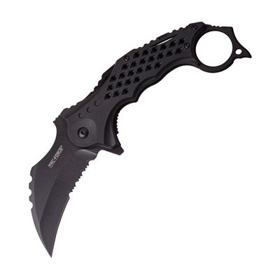 Nóż składany KARAMBIT TAC-FORCE combi blade BLACK