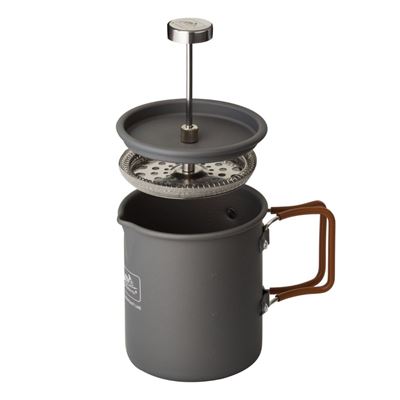 Czajniczek CAMP z sitkiem FRENCH PRESS 600 ml SZARY
