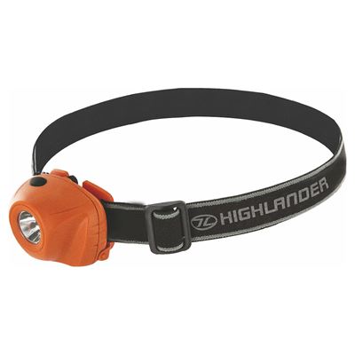 Latarka czołowa BEAM 1 Watt/50 lumenów ORANGE