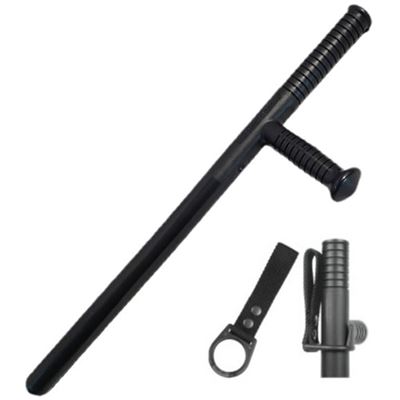 Tonfa policyjna okrągła z zawiasem BLACK