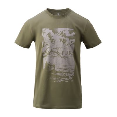 T-shirt ADVENTURE IS OUT THERE OLIVE GREEN