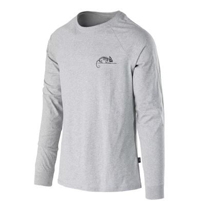 Koszulka z długim rękawem HELIKON-TEX LOGO GREY MELANGE