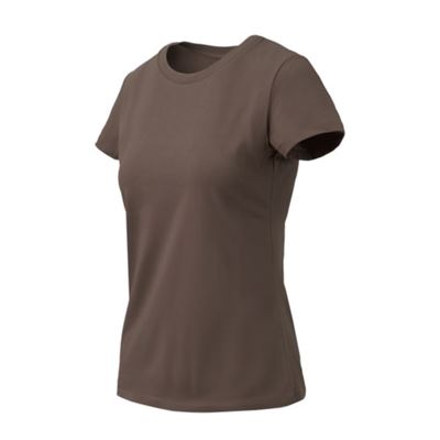 T-shirt damski ORGANIC SLIM EARTH BROWN