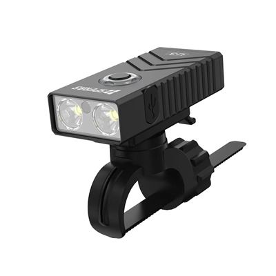 Latarka U3 RGB z mocowaniem do roweru, 700 lumenów, 118 metrów, IP68 CZARNA