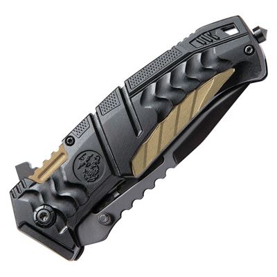 Nóż składany USMC LINERLOCK z gładkim ostrzem CZARNY United Cutlery UC3228 2
