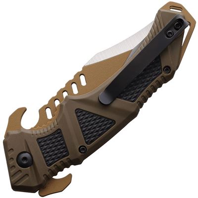 Nóż USMC Desert Ops Linerlock z gładkim ostrzem