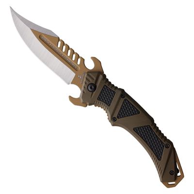 Nóż USMC Desert Ops Linerlock z gładkim ostrzem