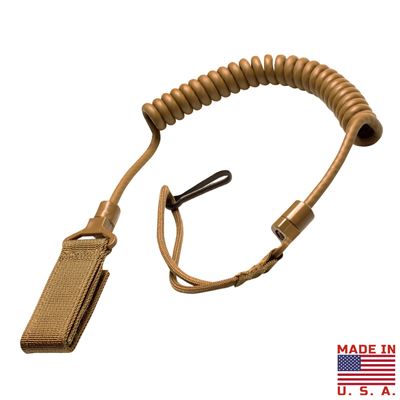 Linka zabezpieczająca LANYARD do pistoletu COYOTE BROWN