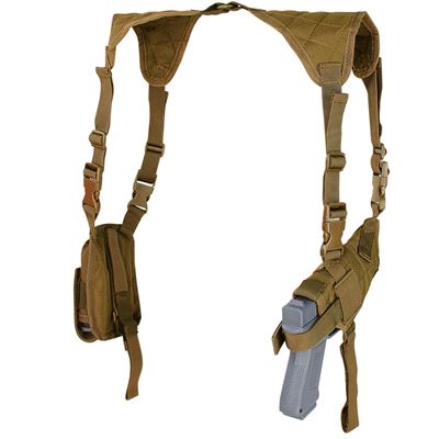 Kabura pistoletowa pod pachę UNI pozioma COYOTE BROWN