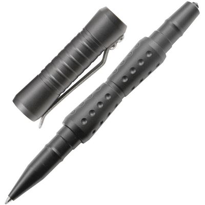 Długopis taktyczny DEFENDER CARBIDE 19 z łamaczem szkła SZARY