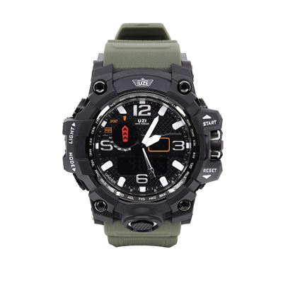 Zegarek SHOCK z gumowym paskiem ZIELONY