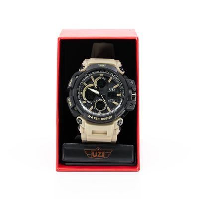 Zegarek SHOCK z gumowym paskiem KHAKI