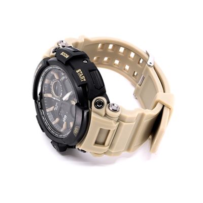 Zegarek SHOCK z gumowym paskiem KHAKI