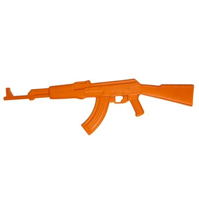 Makieta karabinu maszynowego AK-47, gumowa, POMARAŃCZOWA