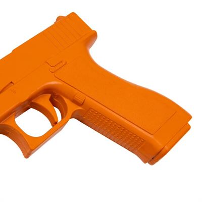 Makieta pistoletu treningowego GLOCK gumowa ORANŻOWA
