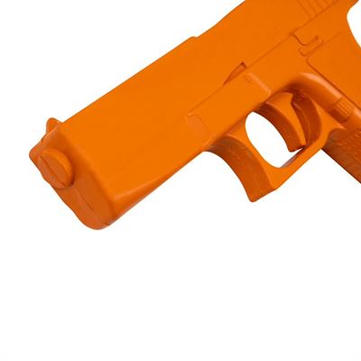 Makieta pistoletu treningowego GLOCK gumowa ORANŻOWA