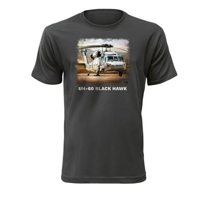 Koszulka eXc helicopter Black Hawk GREY