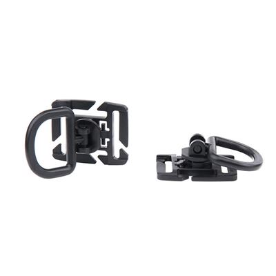 Adapter MOLLE D ring swivel 2 sztuki CZARNY