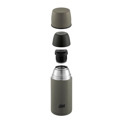Termos ze stali nierdzewnej z dwoma zakrętkami 500ml GREEN