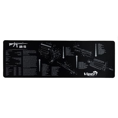 Mata robocza AR-15 gumowa BLACK