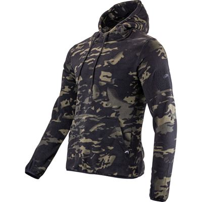 Bluza kangurka z kapturem FLEECE VCAM BLACK