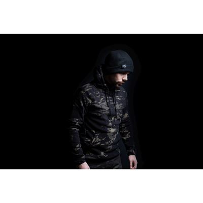 Bluza kangurka z kapturem FLEECE VCAM BLACK