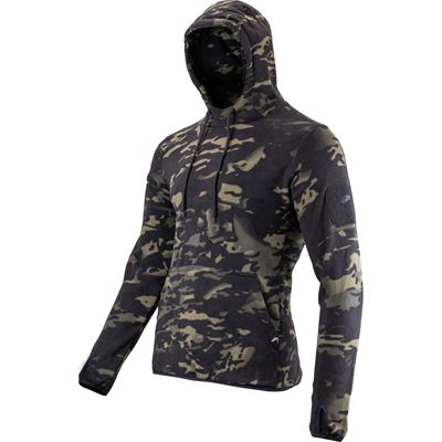 Bluza kangurka z kapturem FLEECE VCAM BLACK