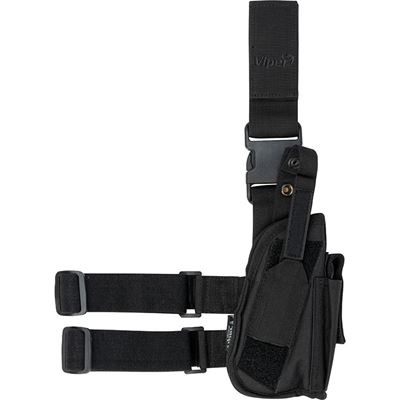 Kabura pistoletowa TACTICAL na udo CZARNA