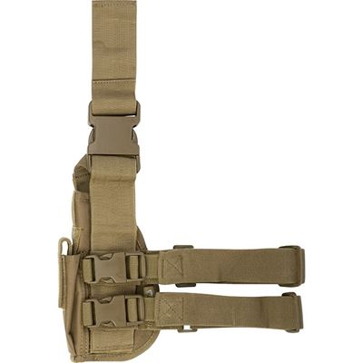 Kabura pistoletowa TACTICAL na udzie COYOTE